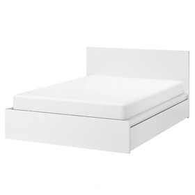 [Miễn phí vận chuyển & lắp đặt] Giường ngủ cao cấp gỗ công nghiệp thiết kế hiện đại tích hợp 2 hộc kéo thông minh Ohaha - GC005 - Màu Trắng