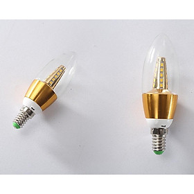 Thegioileddandung Combo 10 Bóng đèn led Edison mica quả nhót e27/e14 5w ánh sáng êm dịu