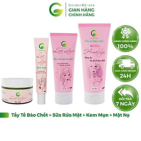 Combo Tẩy Tế Bào Chết Love Nature 100ML + Sữa Rửa Mặt 50ML + Kem Mụn 15G +