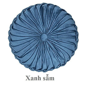 Mua Gối tựa lưng sofa đệm tròn ngồi bệt hình bí ngô bánh xe sang chảnh  vải nhung cao cấp