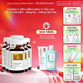 Combo 6 Viên Uống Sắc Ngọc Khang Vi Tảo Lục Hộp 60 viên