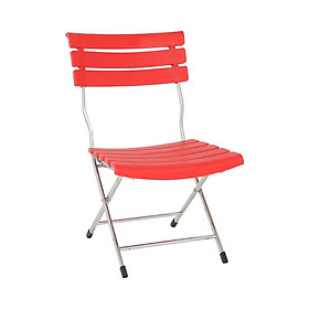 Mua  Chính hãng Qui Phúc  Ghế xếp nhựa 8 nan khung inox chân cao 85cm  phù hợp các quán trà sữa