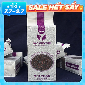 Gạo Lứt Tím Than Túi 1Kg - Gạo Ông Thọ - Thơm mềm dẻo, tốt cho sức khỏe
