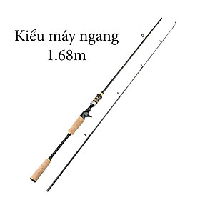 Cần câu lure máy ngang và máy đứng carbon MSX đầu bu chống xoắn CM12