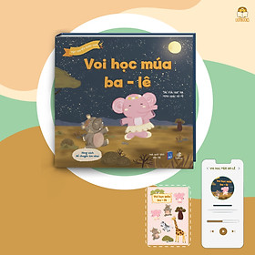 Sách Thơ Âm Nhạc - Cuốn Voi Học Múa Ba-lê - Sách bìa cứng tặng sticker và mã đăng nhập App Cảm thụ âm nhạc