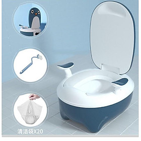 Bồn Toilet mini vệ sinh thông minh cho bé (Tặng kèm cọ rửa toilet)