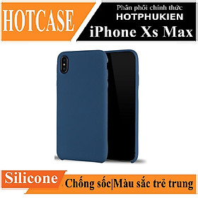 Ốp lưng silicon case chống sốc cho iPhone XS Max chống bám bẩn siêu mỏng mịn hiệu HOTCASE vật liệu cao cấp, dễ lau chùi - hàng nhập khẩu
