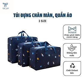 Hình ảnh Bộ 3 Túi Đựng Chăn Màn Quần Áo Đa Năng Bằng Vải Chống Thấm Cực Tốt Tiện Dụng – Giao ngẫu nhiên- Hàng Chính Hãng MINIIN