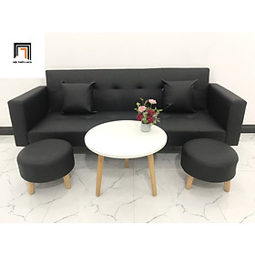 Mua Bộ bàn ghế sofa giường nằm màu đen nhiều kích cỡ