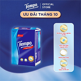 Khăn giấy rút cao cấp Tempo - 4 lớp bền dai, an toàn cho da - Thương hiệu Đức (Lốc 4 gói)