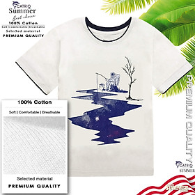 ÁO PHÔNG BÉ TRAI NGẮN TAY CATRIO HÌNH FISHING cùng quần lửng, áo thun được làm từ vải 100% cotton là quần áo trẻ em truyền thống của thời trang CATRIO