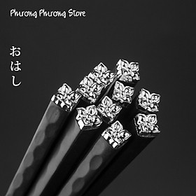Mua Đũa sợi thủy tinh shikisai Nhật Bản - Phủ Bạc NaNo - Hộp 5 Đôi - Kháng Khuẩn Tuyệt Đối