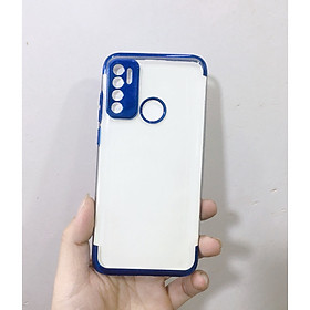 Ốp lưng dẻo trong suốt viền xi màu cao cấp, chống ngã vàng dành cho Vsmart Live 4