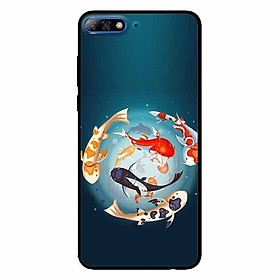Ốp lưng in cho Huawei Y7/ Y7 Prime 2018  Mẫu Koi Vây Quanh