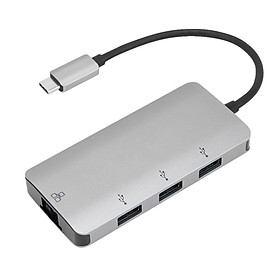 Mua Cổng chuyển chính hãng TARGUS 4 in 1 USB-C To 3xUSB-A + Ethernet Adapter - ACA959 - Hàng nhập khẩu