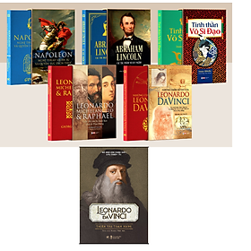 Hình ảnh BỘ SÁCH DELUXE BOOKS (BỘ SÁCH SANG TRỌNG) – LEONARDO MICHELANGELO RAPHAEL – ABRAHAM LINCOLN – NAPOLEON – VÕ SĨ ĐẠO. Tặng cuốn Leonardo Da Vinci - Thiên Tài Toàn Năng