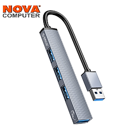 Hub USB ra 4 cổng USB 3.0 và 2.0 bằng nhôm Orico AH-A13-GY-BP