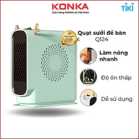 Mua Máy sưởi mini công suất 500-1000W  quạt sưởi mini để bàn Q124  thiết kế nhỏ gọn  làm nóng tức thì  hàng chính hãng  bảo hành 12 tháng
