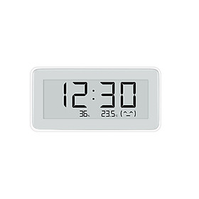 Original Xiaomi Mi Multifunctional Digital Clock Electronic-INK Screen Temperature Humidity Sensor BT Wireles - White
