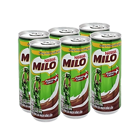 Lốc 6 Lon Sữa Milo 240Ml