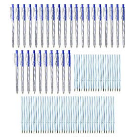 Combo 30 bút bi viết + 60 ruột ngòi viết cho học sinh sinh viên giáo viên Legaxi