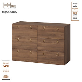 [Happy Home Furniture] WESLEY, Tủ đựng đồ 6 ngăn kéo ,  120cm x 45cm x 80cm ( DxRxC), THK_044