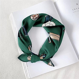 Khăn turban xinh vải satin size 50x50cm