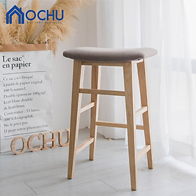Ghế Đôn Chân Gỗ Cao Su - Cardi Stool Size M