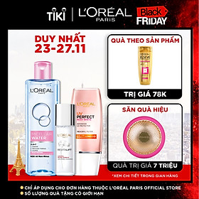 Bộ chống nắng dưỡng da thách thức nắng bụi trắng hồng tức thì L'Oréal Paris UV Perfect