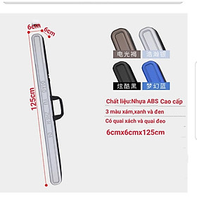 SALE KỊCH SÀN Bao Đựng Cần Câu Cá ABS Cứng Dài 1m25 Có Chân Chống