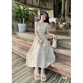 VÁY ĐI CHƠI, VÁY MAXI, VÁY 2S KHOÉT EO DÁNG XÒE CỰC KUTE