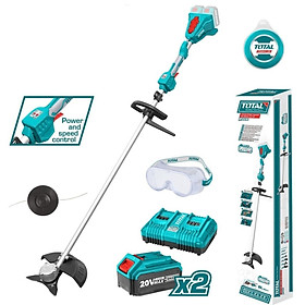 Mua MÁY CẮT CỎ VÀ BỤI RẶM DÙNG PIN 40V (2 PIN 4.0AH & 1 SẠC) TOTAL TSTLI200285 - HÀNG CHÍNH HÃNG