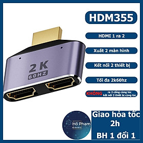 Mua Đầu chia HDMI 1 ra 2 hỗ trợ 2k60hz - Hồ Phạm