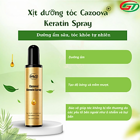 Xịt Dưỡng Tóc Cazoova Keratin Spray 200ml - Dưỡng Ẩm, Giúp Tóc Bóng Mượt, Ngăn Gãy Rụng