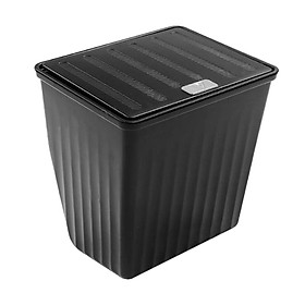 Car Trash Bin Backseat Storage Box Easy to Install with Lid Rear Center Console Organizer Seat Trash Can for Model Y