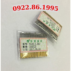 GiáTốt Đầu Dò Huarong 0.9 Đầu Dò Kim Lò Xo DẫN Điện PAL50-T PL50-T Đầu Đục Mặt P3 Mạ Niken new
