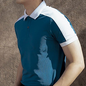Áo thun nam cổ bẻ, áo Polo Shoulder Panel Contrast Slimfit No 220