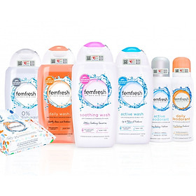 Dung dịch vệ sinh Anh Femfresh active fresh wash giúp làm sạch sẽ, thơm mát, ngăn ngừa viêm, ngứa, nấm phụ khoa - QuaTangMe Extaste