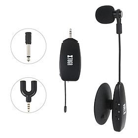 XTUGA KX622 UHF Không Dây Cụ Microphone Với Hút Mạnh Cup Cơ Sở Micrô Điện Dung Cho Nhạc Cụ Cổ Ngỗng Mic 130ft Ổn Định Truyền Không Dây Cho Guitar, Chũm Chọe, CELLO, Violin, Bass