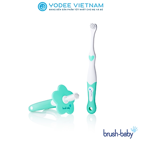 Brush-Baby Bộ bàn chải đánh răng và mát xa nướu cho bé (0-18 tháng)