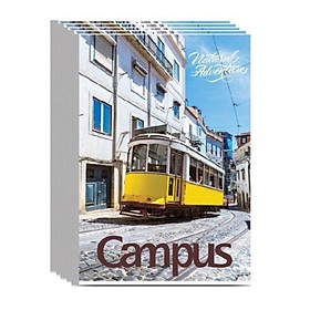 Lốc 5 quyển vở kẻ ngang có chấm Adventure 120 trang B5 Campus NB-BAVT120