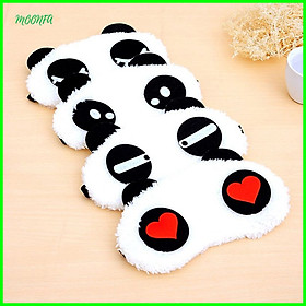 Tấm bịt mắt ngủ hình gấu panda dễ thương, chất liệu bông mềm mại