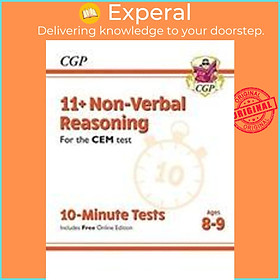 Sách - 11+ CEM 10-Minute Tests: Non-Verbal Reasoning - Ages 8-9 (with Online Editio by CGP Books (UK edition, paperback)