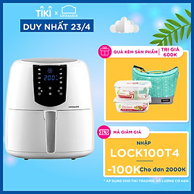 Nồi Chiên Không Dầu Lock&Lock EJF357WHT (5.2 Lít) - Hàng Chính Hãng