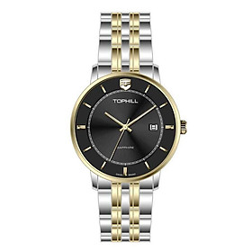 ĐỒNG HỒ TOPHILL TA037G.S6152 Dây và vỏ thép 316L, máy pin, kính sapphire