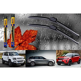 Combo cần gạt nước mưa ô tô Nano Silicon Macsim cho xe Land Rover Range Rover Evoque 2012-2018