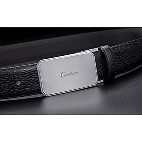 Thắt lưng nam cao cấp BH913 Khóa bấm bằng đồng nguyên khối. Dây da bò vân hạt Dây lưng dây nịt nam