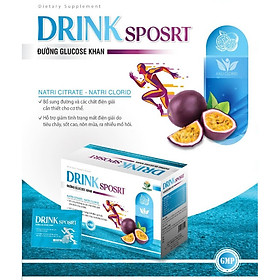 COMBO 5 GÓI BỘT PHA NƯỚC UỐNG VÀ BÙ CHẤT ĐIỆN GIẢI ORESOL DRINK SPORTS VỊ CHANH LEO –  GÓI 8GAM