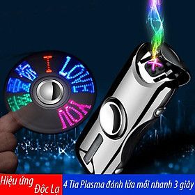 Mua Hộp quẹt điện tử sạc pin tạo hiệu ứng led 3D độc đáo