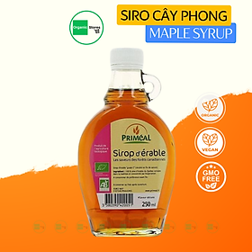 (Siro) Maple syrup cây phong loại C hữu cơ 250ml - Primeal (EkiBio)